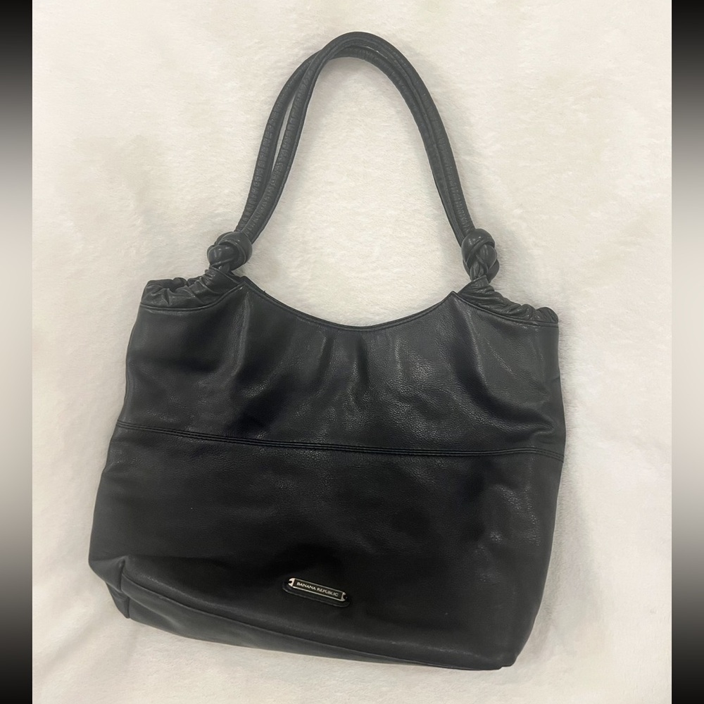 Banana Republic Black Shoulder Bag with Timeless Design